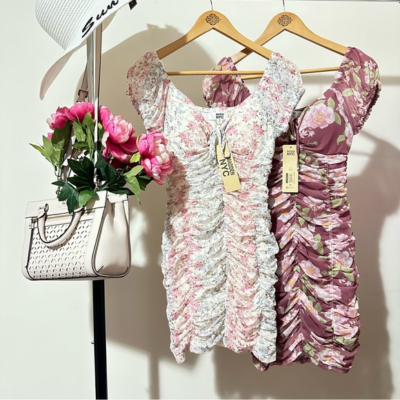 Madden NYC Smocked & Tiered Floral Dress | NEW - Picture 3 of 10